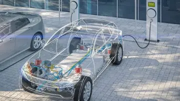 auto na nabíječce