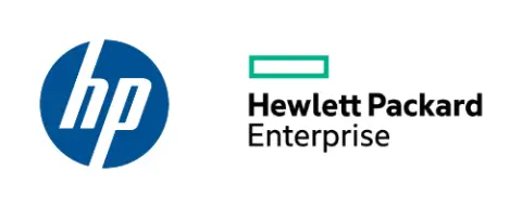 HP a HPE logo